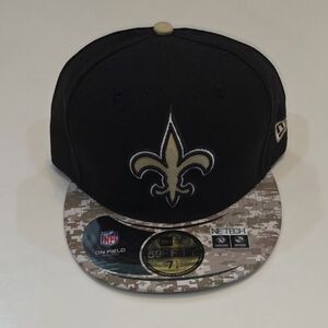 NEW ORLEANS SAINTS|New Era 59Fifty Salute To Service|Black/Camo|Size 7 5/8